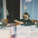 Josh and Graham performing in their kitchen, 1995