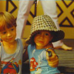 An early photo of Josh and Graham