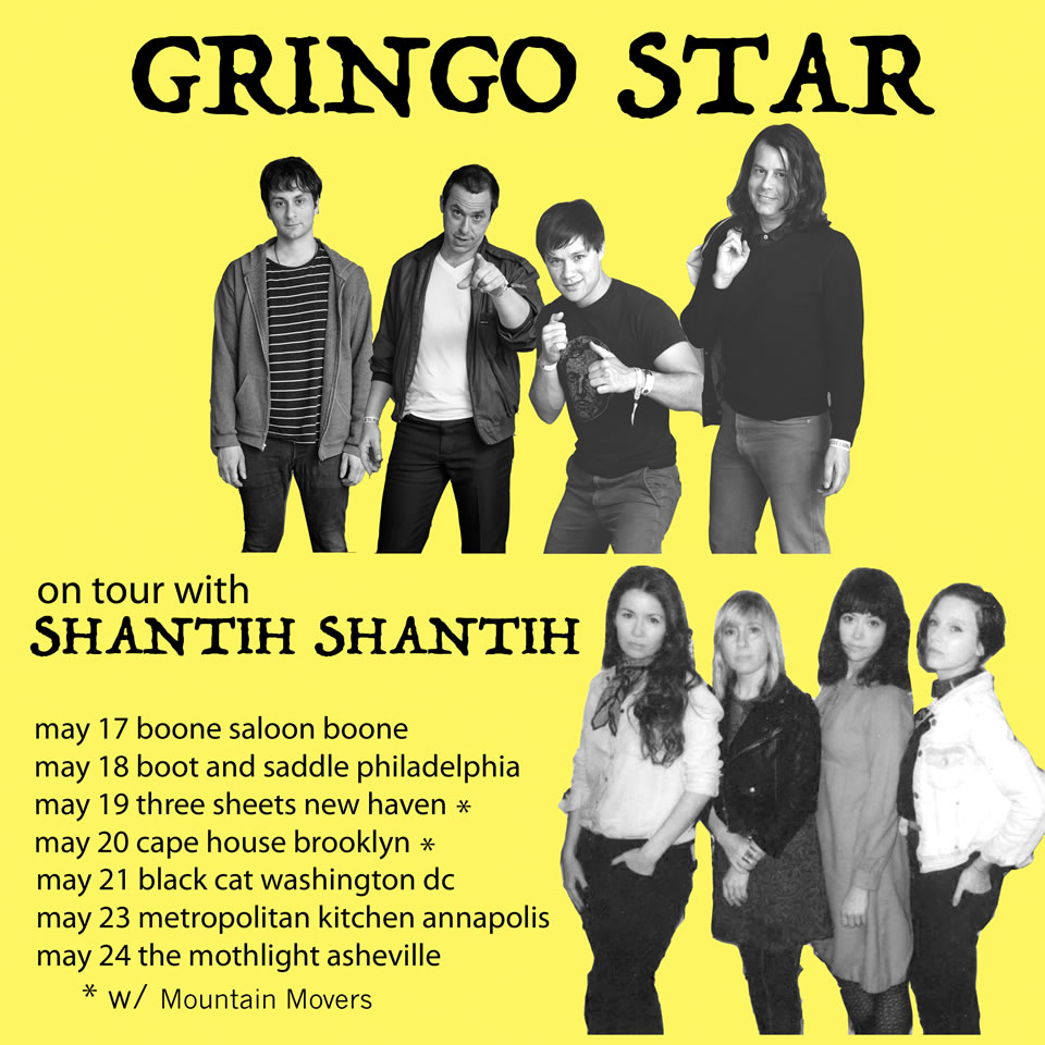 Gringo Star and Shantih Shantih Tour Poster