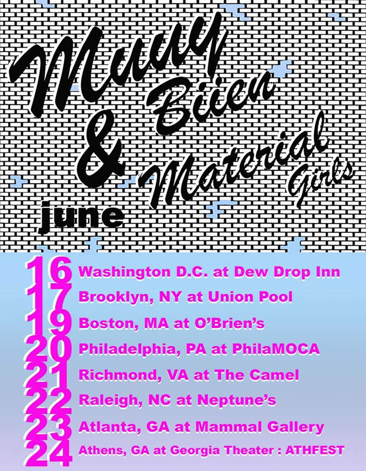 Muuy Biien and Material Girls Tour Poster