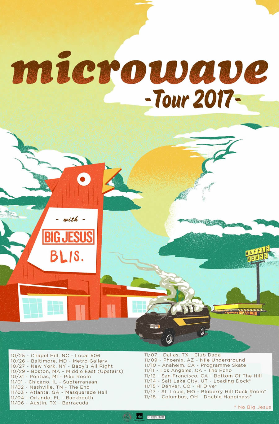 Microwave Fall Tour Poster