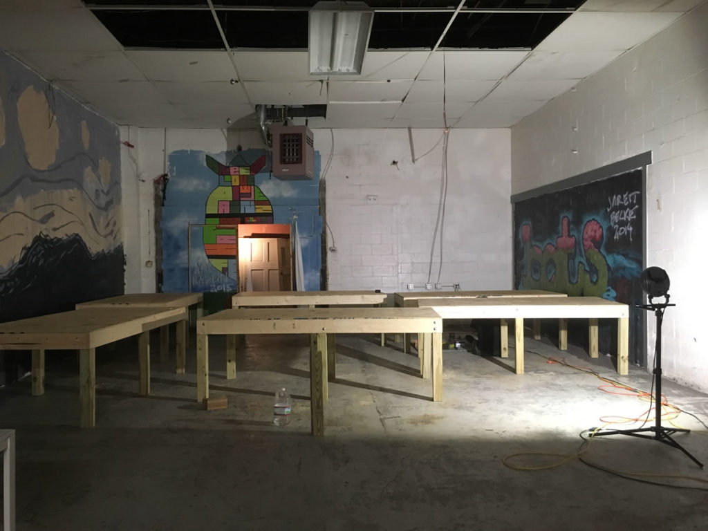 Parts of the Bakery remain under construction