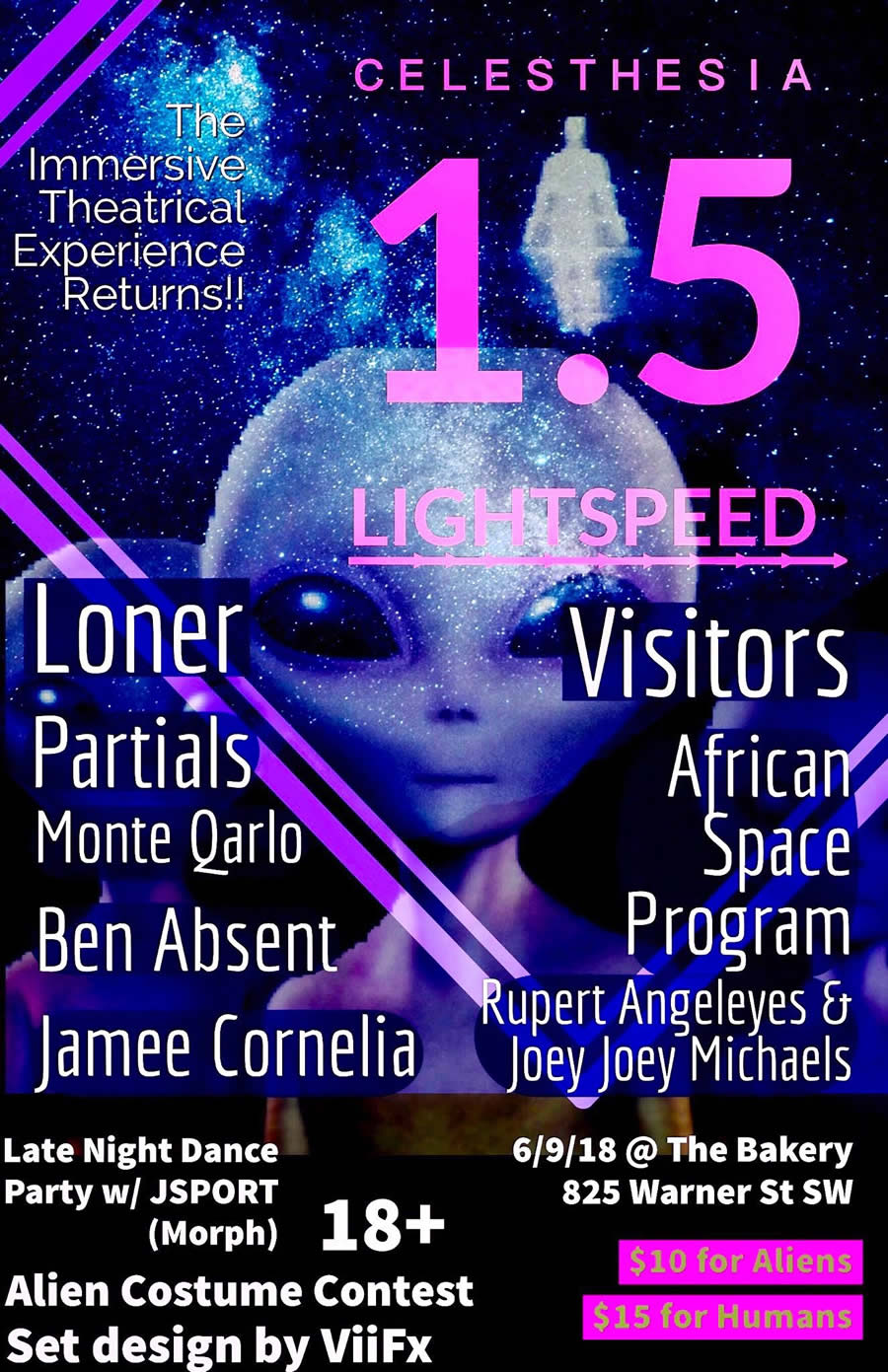 Celesthesia 1.5: Lightspeed! Flyer