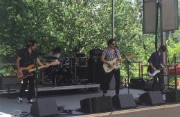 The Twotakes performing on the main stage at Summerfest.