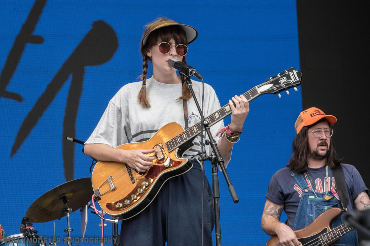 Faye Webster playing guitar at Music Midtown