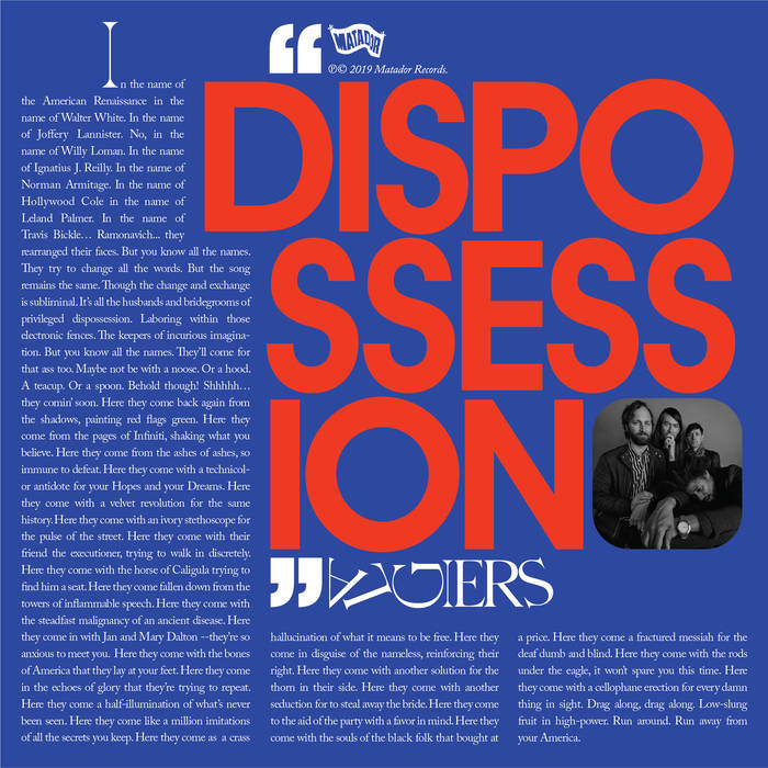 cover for Algiers' Dispossession single.