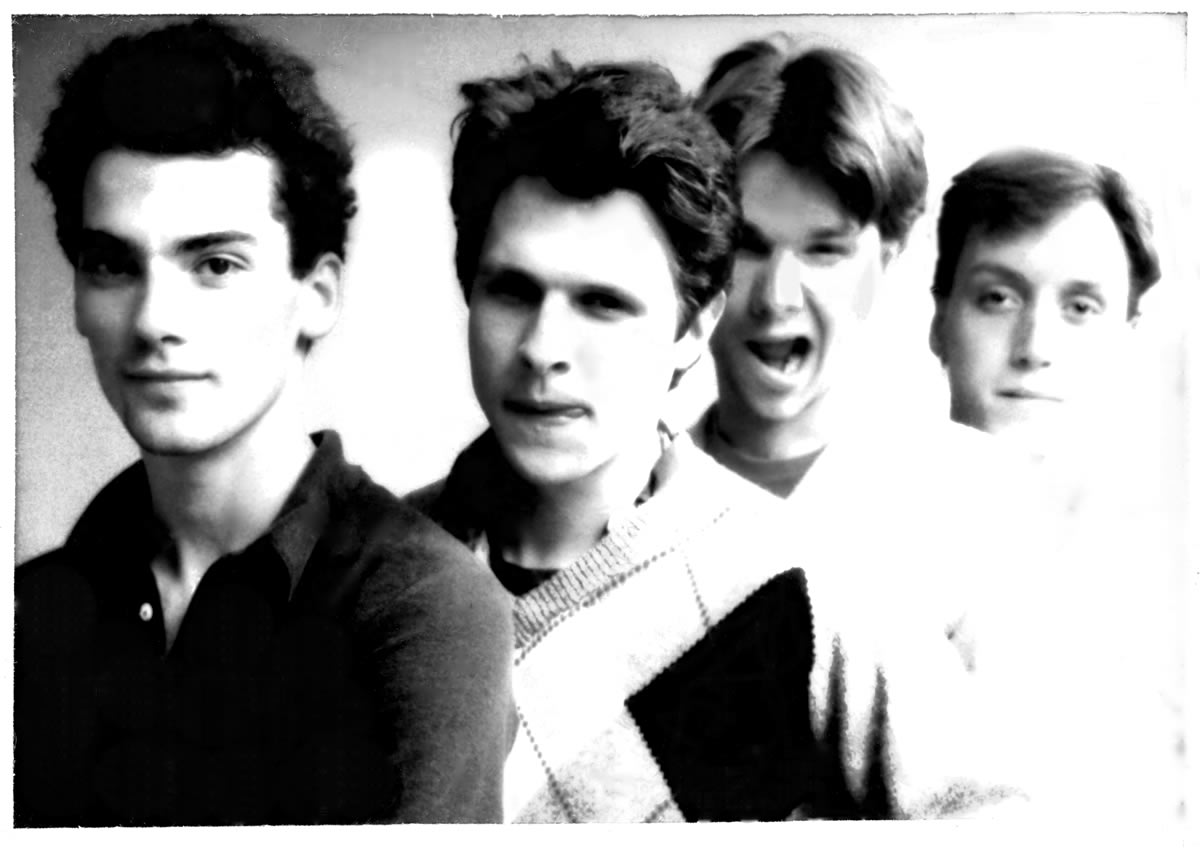 Members of Love Tractor from 1980 photo shoot