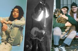 three panel image of Jelani Imani, Entertainment, and Champagne Colored Cars