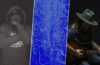 Three panel photo of DT from Clan Destined, closeup of the new Hospice EP, and Reverend Hylton