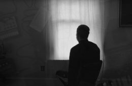 Black and white silhouette of Ian Deaton