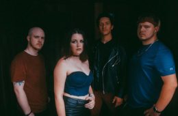 press photo of alternative metal band Misty Eyed