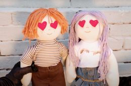 dolls from Hunter Morris and Blue Blood's Lookin' for a Friend video.