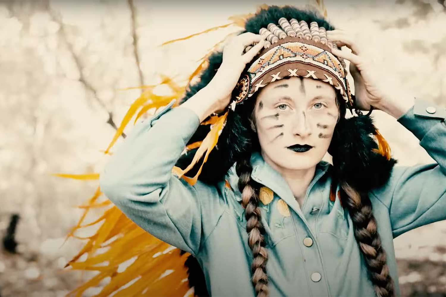 Cherokee warrior bride from Nino Brown's Jailhouse Ramble video