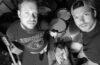 black and white press photo of the band Pretty Please